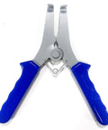 Heavy Duty Stainless Steel Spring Clamps Kit With Adjustable Plier For 0 To 2 Inch Projects Perfect For Wood Trim, Moldings And DIY Picture Frames That Are Totally Cool And Super Easy To Use., stainless steel spring clamp plier with blue handles