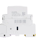 Beefy Modular AC Contactor Dual Pole 2P 16A 230 To 240V Plug And Play Ready For Industrial HVAC Systems Easy Mounting And Reliable Motor Switching For Control Circuits And Automation, white modular contactor rear view