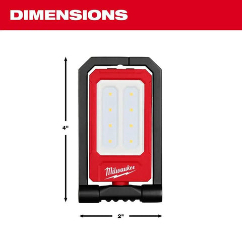 Low Profile Magnetic Task Light With Three Modes High 500 Lumens Medium 250 Lumens Low 100 Lumens Magnetic Mount dimensions