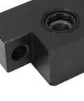 Premium Ball Screw End Support Kit With High Rigidity Bearing Blocks For SFU1604 1605 1610 Leadscrew Systems For Crazy Fast Machining And Reliable DIY CNC Performance, black metal bearing block with round bearing seat