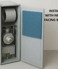 Natural Fiber Hog Hair Furnace Door Filter for Mobile Manufactured and Modular Homes Pre Cut to Fit Nineteen and a Half by Twenty Eight Inches UL 900 Classified Replacement Made in USA High Quality American Made Air Filter installed in furnace door