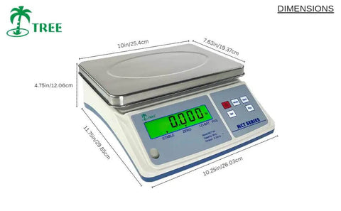 Pro Grade 3 Lb Inventory Counting Scale With 0.0001 Lb Precision Industrial Lab Quality Digital Scale With LCD Display And Stainless Steel Pan