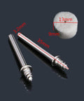 Cool 100 Piece Wool Felt Polishing Buffing Pads With 13mm Shank Plus Extra Grip For Grinding Wheels Step Drill Bits And Jewelry Refining Jobs - close-up of 13mm wool pad with metal shank size details.