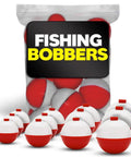 Ultimate Fishing Bobber Assortment Pack With Snap On Style Red And White Bobbers Large And Small Sizes For Any Tackle Box 12 Pack