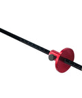 Adjustable Wheel Marking Gauge For Woodworking Joinery Projects Aluminum Alloy Scriber with inch scale, red and black design.