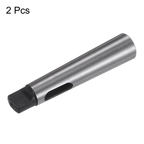 2 Pieces Morse Taper Adapter MT2 MT1 90mm Reducing Sleeve High Carbon Steel Drill Chuck Sleeve For Lathe Milling Part With 0.02mm Accuracy And Pro Grade Wear Resistance displayed