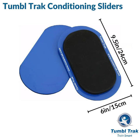 Blue Carpet Sliders Small Pair With Comfortable Top For A Smooth Glide On Carpet Floors 9 Inch Training Sliders For Your Home Gym Or Fitness Routines For Home Workouts And Easy Storage When Not In Use