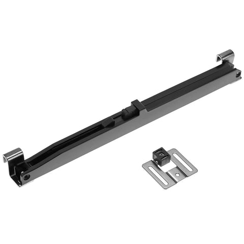 Hole Free Barn Door Soft Close Kit For Single Doors Weighing 88 To 132 Pounds With Hidden Spring Damper, hardware displayed