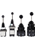 Heavy Duty Beefy Rod End Bearing System For Tower Cranes With Toggle Cross Master Switch Two Four Way Self Locking Power NO NC Rocker Selector Two Side Locking Models From M3 To M12 High Radial And Axial Load Capacity, four lever sizes