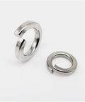 All In One Stainless Steel Spring Lock Washer Kit, 1035-Piece Assortment, 304 A2 Stainless, Sizes M1.6 M2 M2.5 M3 M3.5 M4 M5 M6, Elastic Gasket Set For Vibrations And Loosening, Great For Home, Auto, And Workshop Repairs, two stainless spring lock washers