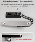 Stainless Steel Door Chain Lock Heavy Duty Sliding Bolt Gate Latch featuring wide thick panel and reinforced base for durability.