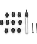 13 Piece Three Eighths Inch Double Sided HSS Spot Weld Cutter Kit With Hex Shank Drill Bits For Spot Weld Removal And Sheet Metal Panel Separator For Access Hole Cutting. 3/8 in cutters and pilot bits
