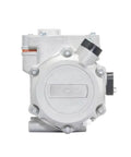 Top Shelf 48V Dc Electric Car Ac Compressor Built For Ev Rides Super Quiet And Power Efficient OEM quality compressor front view.