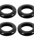 Kickass Heavy Duty Rubber Grommets For Wiring Harness Protection 2 Inch Inner Diameter, 4 pack black rubber plugs.