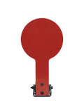 TactAir Small Bore Self-Resetting Metal Target For Air Rifles Up To 150 FPE, front view, orange metal target with mount