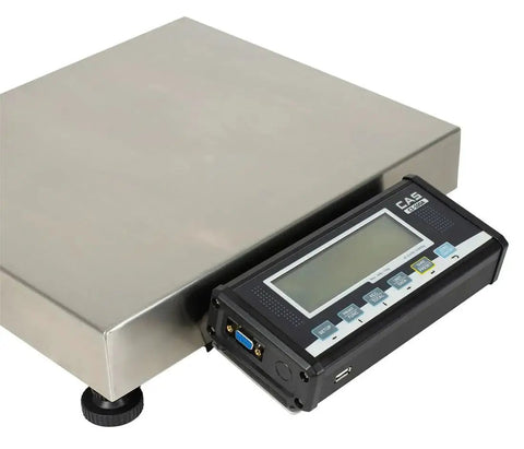 Built Different Bench Scale With Rust Resistant Stainless Tray NTEP Certified Legal Trade 70 Lb Capacity 0.02 Lb display and steel base.