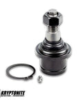 Beefy Heavy Duty Upper And Lower Ball Joint Package For 2003 2013 Ram 2500 3500 4x4 Cummins Diesel Black Oxide Finish Corrosion Resistant Built Tough For Real World Work Daily, black steel ball joint with grease fitting and snap ring