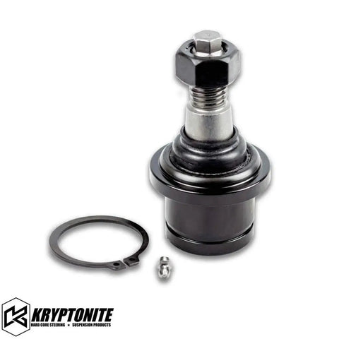 Beefy Heavy Duty Upper And Lower Ball Joint Package For 2003 2013 Ram 2500 3500 4x4 Cummins Diesel Black Oxide Finish Corrosion Resistant Built Tough For Real World Work Daily, black steel ball joint with grease fitting and snap ring