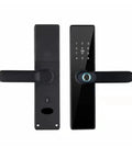 Premium WiFi Smart Door Lock with fingerprint scanner and keypad for secure entry, suitable for 35-55mm door frames.