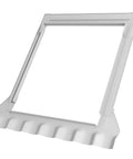Edw M02 Skylight Flashing Top Shelf Solution For High Profile Tile Roofs Featuring Adhesive Underlayment for deck mount installations.