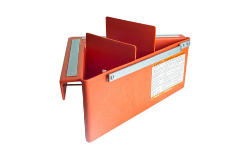Beefed Up Tool Organizer Bin For Scaffolding And Aerial Work Platforms With Adjustable Dividers Weep Slots And Metal Belt Clip