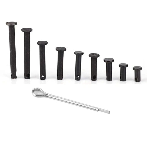Go To Dowel Pin And Cotter Pin Fastener Kit Heavy Duty M5 sizes shown in various lengths for machinery equipment use