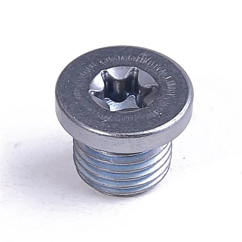Kick That Old Leak And Fix Your Oil Pan For Jetta Golf Tiguan Q3 Q5 Q7 With This Premium 5 Piece Drain Plug Kit Made For Smooth Draining And Zero Mess., steel oil pan drain plug, close-up threaded head