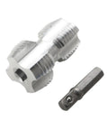 Heavy Duty Steel Pipe Threader Set With Ergonomic Grips Knock Out Stubborn Threading Tasks Quick Using 4 Piece Pvc Water Tools, aluminum threaded insert.