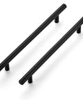Matte Black 10 Inch Cabinet Handles Set For Kitchen Cabinets Stainless Steel Drawer Pulls with 7.5 Inch Hole Center