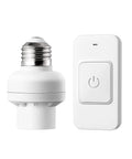 Remote Control Light Socket With 100 Ft Range, Wireless No Wiring Lighting Control For Pull Chain Fixtures, E26 And E27 Bulb Base