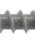 Pro Level Kickass Exterior Deck Screws Fifty Count Ten By Two And A Half Inch Phillips Fasteners With Gray Ceramic Finish, close-up view.