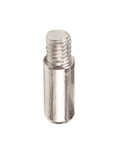 Close-up of a single pin from the 20 Piece Shelf Bracket Pegs Set for Cabinets and Wardrobes, Heavy Duty Metal Shelf Pins, Oil Black Finish