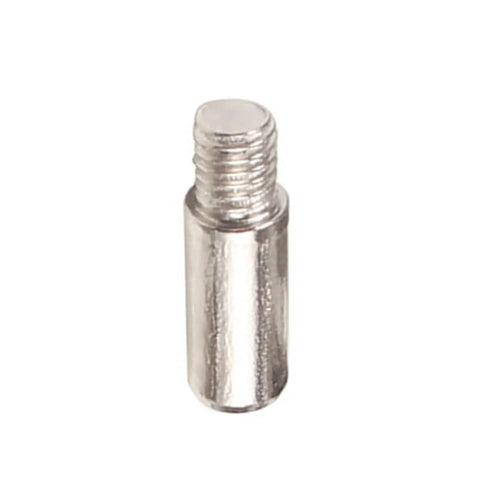 Close-up of a single pin from the 20 Piece Shelf Bracket Pegs Set for Cabinets and Wardrobes, Heavy Duty Metal Shelf Pins, Oil Black Finish