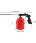 Rugged Pneumatic Cleaning Spray Gun With 6mm Nozzle And 750ml Aluminum Cup for cleaning heavy grease and road grime.