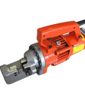 Ccti Portable Electric Hydraulic Rebar Cutter Machine For Steel Rods Up To #7 7/8 Inch Grade 60 with compact design and orange finish.