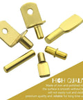 Heavy Duty Shelf Pin Set 120 Pcs 4 Styles Nickel Plated Iron Shelf Pegs for Wardrobe Cabinets Bookshelves Iron Pegs