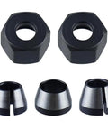 Pack Of 3 Collet Adapters For Straight Grinder 6 Mm 6.35 Mm 8 Mm Chuck Collet Adapters With 2 Clamping Nuts visible