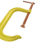 Hi-Visibility Extra Deep Throat C Clamp 0-8 Inch With Copper Spindle, Red Heavy-Duty Clamp For Woodworking And Metalworking, Tight-Space Grip And Strong Clamp Force, yellow clamp