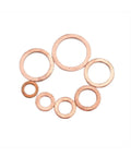 Copper Washers Assortment Kit With 100 Flat Gaskets In M4 M5 M6 M8 M10 M12 M14 For Cars Boats Plumbing And DIY Projects