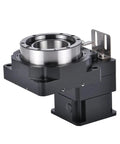Rock Solid Hollow Rotary Turntable With Smooth Three Sixty Degree Swivel and One To Ten Gear Reduction for Heavy Duty Automation Systems, side view