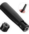 Foldable Revolving Handwheel Handle for Milling Machines, 2.44 Inch Crank Grip Rotating Lathe Replacement in black metal