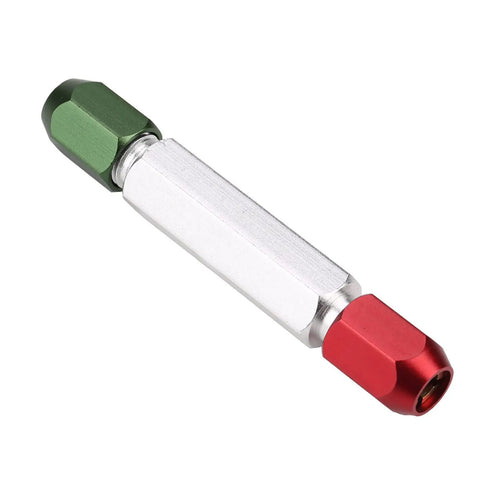 Rugged Double End Aluminum Alloy Pin Gage Handle For Go No Go Gauges, Handy Headspace Dimensional Gauge Holder, Plug Gauge Clamp, Range Block Accessories, 3 To 4mm Size, Built Tough And Easy To Use. double-end aluminum pin gauge holder