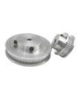 Upgrade Your 3D Printing Setup With This Sturdy Yushop Timing Pulley Kit Featuring Smooth Low Noise Operation Perfect For Precision CNC Machines And Stepper Motors With A Reducer Ratio Of One To Two And Multiple Bore Size Options, aluminum timing pulley set with 40T and 80T bores
