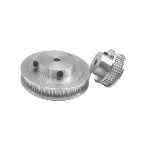Upgrade Your 3D Printing Setup With This Sturdy Yushop Timing Pulley Kit Featuring Smooth Low Noise Operation Perfect For Precision CNC Machines And Stepper Motors With A Reducer Ratio Of One To Two And Multiple Bore Size Options, aluminum timing pulley set with 40T and 80T bores