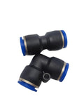 Hot Pick Bulk 50 Or 100 Pack PV PU Pneumatic Fittings Water Pipe Connector Tube Quick Couplings Release Joint Push In For Air Hose 4mm 6mm 8mm 10mm 12mm 16mm Garden PVC Tubing Easy Install, black push-in elbow fittings