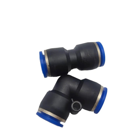 Hot Pick Bulk 50 Or 100 Pack PV PU Pneumatic Fittings Water Pipe Connector Tube Quick Couplings Release Joint Push In For Air Hose 4mm 6mm 8mm 10mm 12mm 16mm Garden PVC Tubing Easy Install, black push-in elbow fittings