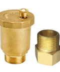 Brass Automatic Float Valve Kit With 3/4 NPT Air Bleeder Release Vent Valve Pipe Fitting Connector Adapter And Universal Fittings