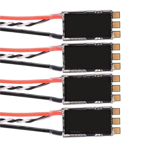 2300KV Brushless Motors With 20A And 30A ESCs For FPV Drones And Quadcopters, 2205 Size, electronic speed controllers shown