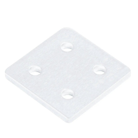 Eight Pack Flat Joining Plates For 20 Series T Slot Aluminum Profiles 2020 And 2040 Four Hole Straight Plate One And Five Eighth Inch Square 6063 Aluminum