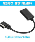 Aux Music Interface Adapter For Audi And VW With AMI 3G System Plug And Play Car Audio Cable 2010 To 2023 with dimensions 14.00cm x 6.00cm x 2.00cm.